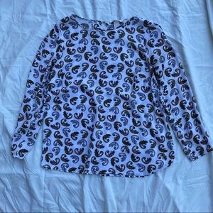 H & M Chameleon Print Blouse Size S